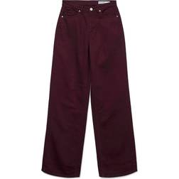 Vero Moda Vmtessa Hög Midja Vid Passform Jeans - Lila