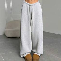 Shein Casual Simple Solid Color Loose Wide Leg Sweatpants - Back To School