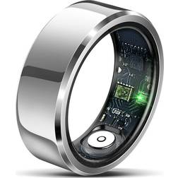 HOD Fitness Silver Round 0.74 Inch Smart Ring