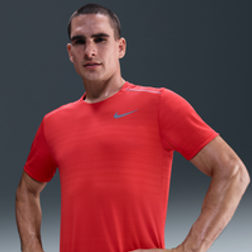 Nike Miler Men's Short-Sleeve Running Top - Red