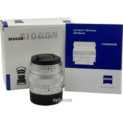 Carl Zeiss Biogon T 35mm F2 ZM Mount Lens Silver