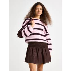 Lindex Randig Stickad Sweater Lollie - Rosa