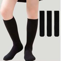 Shein Kids Soft And Breathable Knee High Socks - Solid Color