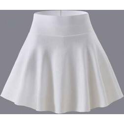 Shein Girls Sports Skirt Shorts Fashionable Minimalist Style - White