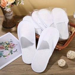 Shein Disposable Unisex Spa Slippers 12pcs - White