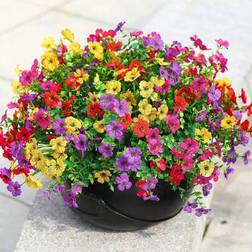 Shein 8 Bundles Flowers For Outdoors Artificial Plant