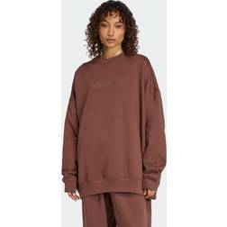 adidas Linear Oversized Crew Sweatshirt - Auburn