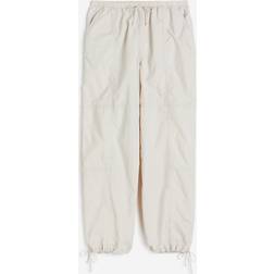 H&M Ladies Nylon Parachute Trousers - Light Beige