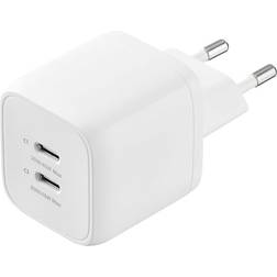Sandstrøm 45W USB-C GaN PD Väggladdare Vit