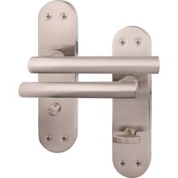 Afit Satin Bathroom Door Handles 1 Pair