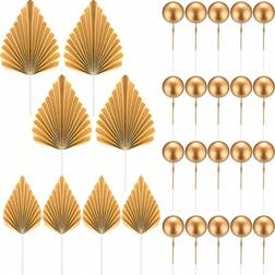 Shein 28pcs Or 2pcs Gold Ball Decorations Cake Decoration