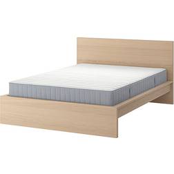 IKEA Malm White Stained Oak Veneer Ramsäng 200x180cm