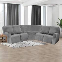 Shein 5-Seat Corner 7-Piece Loose Sofa Cover Grey