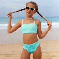 Shein Girls Fashionable Casual Bikini Set - Travel