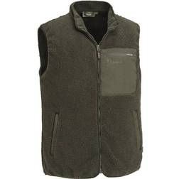 Pinewood Men's Pile Vest - Dark Green