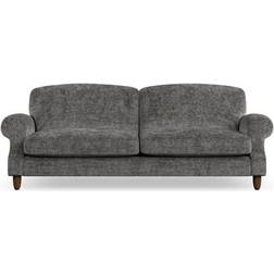 Dunelm Ashford Chunky Chenille Charcoal Sofa 236cm 4 Seater