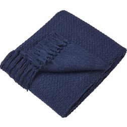 Drift Hayden Recycled Throw Blankets Blue (180x130cm)