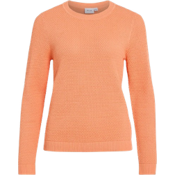 Vila Dalo Basic Knitted Pullover - Cadmium Orange