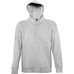 Sol's Slam Unisex Hooded Sweatshirt - Grey Melange