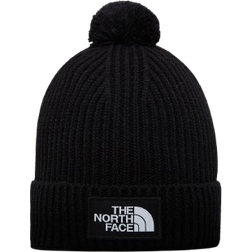 The North Face Logo Box Pom Beanie - TNF Black