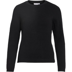 Vila Dalo Basic Knitted Pullover - Black