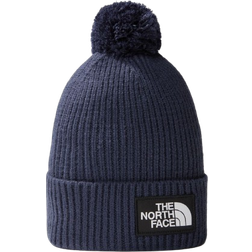 The North Face Logo Box Pom Beanie - Summit Navy