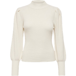 Only Katia Knitted Pullover - White/Whitecap Gray