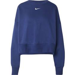 Nike Sportswear Phoenix Fleece Over Oversized Crew Neck Sweatshirt Women's - Midnight Navy/Sail