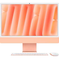 Apple iMac, 24-inch, M4 Chip, 10-core CPU, 10-core GPU, 16GB Unified Memory, 256GB SSD Storage Nano-Texture Glass Orange