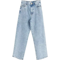 Lindex Wide Hanna Cropped Jeans - Light Denim