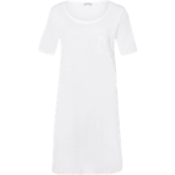 Hanro Cotton Deluxe Short Sleeved Nightdress - White