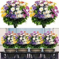 Shein 10 Bunches Of UV-Resistant Flowers Artificial Plant