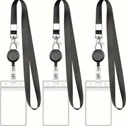 Shein Retractable ID Card Badge Holder Waterproof PVC