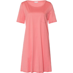 Hanro Cotton Deluxe Short Sleeved Nightdress - Lantana