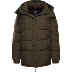 Superdry Expedition Cocoon Padded Coat - Dark Moss Green