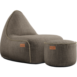 SACKit Cobana Lounge Chair Pouf Brown H70 x L96 x W80 cm Sækkestol