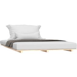 vidaXL 824608 Bed Frame without Mattress Natural Sängram 135x190cm