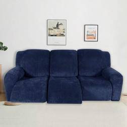 Shein 3 Seater Recliner 8pcs Loose Sofa Cover Blue