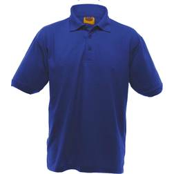 UCC 50/50 Men's Heavyweight Plain Pique Polo Shirt - Royal