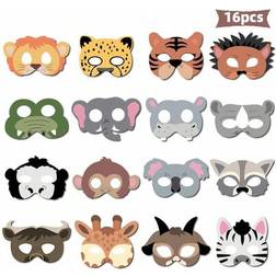Shein 16pcs Animal Mask Party Favors