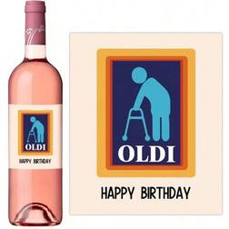Shein 4pcs Birthday Wine Bottle Label