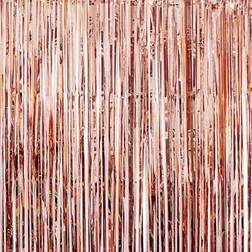 Shein 2pcs 2m Rose Gold Balloon Curtain Backdrop