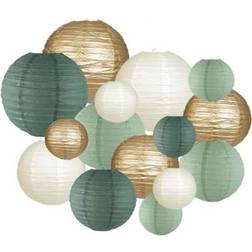 Shein 15pcs Round Paper Lanterns Decoration