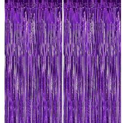 Shein Purple Tassel Rain Silk Curtain Backdrop