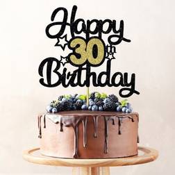 Shein Happy 30th Birthday Paper Topper Cake Decoration