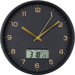 House Nordic Amiens Black Wall Clock 25cm