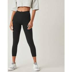 Shein Solid Breathable Capri Leggings