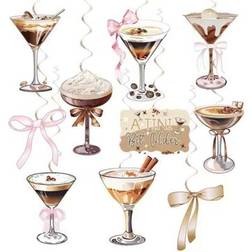 Shein Espresso Martini Party Hanging Swirl Decor