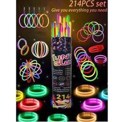 Shein 214 Pieces 8-Inch Party Glow Stick Set