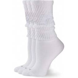 Hue Women's Slouch Sock 3-pack - White